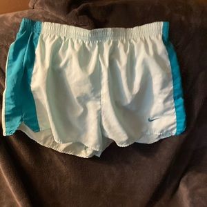 Blue and light blue Nike shorts!
